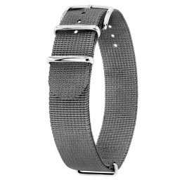 Hirsch Rush Recycle NATO óraszíj, szürke, 22 mm