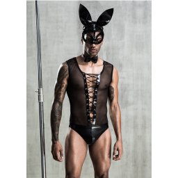 Fekete férfi nyuszi szett. Méret:M/L