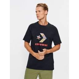 Converse Póló Star Chevron Block Infill Ss Tee 10025280-A01 Fekete Regular Fit