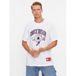 Converse Póló Chuck Retro Ct Collegiate Ss Tee 10025293-A03 Fehér Regular Fit