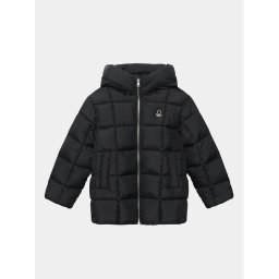 United Colors Of Benetton Pehelykabát 2WU0CN02J Fekete Regular Fit