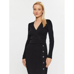 Guess Sweater Lucie W3BR29 Z2V42 Fekete Slim Fit