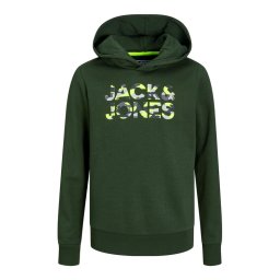 Jack&Jones Junior Pulóver 12237172 Zöld Regular Fit