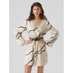Vero Moda Hétköznapi ruha 10295426 Ekru Regular Fit