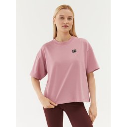 Under Armour Póló Ua W Logo Lc Oversized Hw Ss 1379948 Rózsaszín Loose Fit