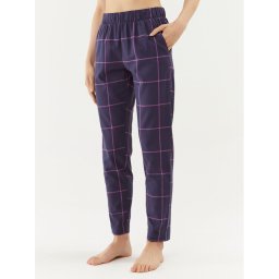 Triumph Pizsama nadrág Mix & Match Tapered Trouser Flannel 01 X 10216530 Sötétkék Regular Fit