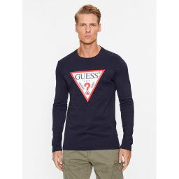 Guess Hosszú ujjú Original Logo M2YI31 I3Z14 Sötétkék Slim Fit