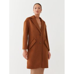 Guess Gyapjú kabát Elly W2BL0H WEWU0 Barna Relaxed Fit