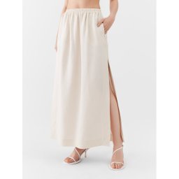 Patrizia Pepe Maxi szoknya 2G0905/A052-W347 Ekru Regular Fit
