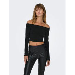 ONLY Blúz 15302593 Fekete Slim Fit