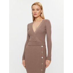 Guess Sweater W3BR29 Z2V42 Bézs Slim Fit