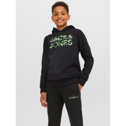 Jack&Jones Junior Pulóver 12237172 Fekete Regular Fit