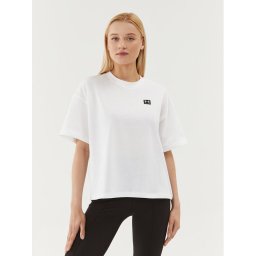 Under Armour Póló Ua W Logo Lc Oversized Hw Ss 1379948 Fehér Loose Fit