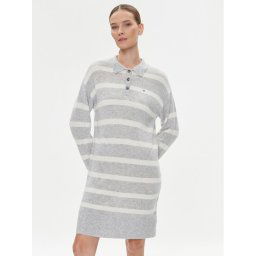 Tommy Hilfiger Kötött ruha WW0WW39931 Szürke Relaxed Fit