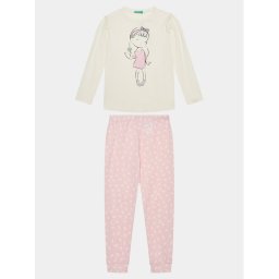 United Colors Of Benetton Pizsama 3Y5E0P04U Ekru Regular Fit
