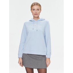 Tommy Hilfiger Pulóver Script WW0WW40291 Kék Regular Fit