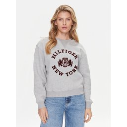 Tommy Hilfiger Pulóver Varsity WW0WW39805 Szürke Regular Fit