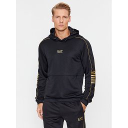 EA7 Emporio Armani Pulóver 6RPM06 PJ16Z 0208 Fekete Regular Fit