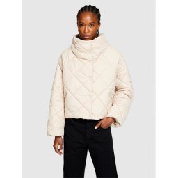 Sisley Pehelykabát 2WDYLN02M Bézs Wide Fit