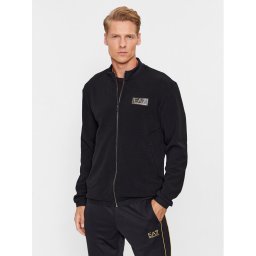 EA7 Emporio Armani Pulóver 6RPM40 PJG1Z 1200 Fekete Regular Fit