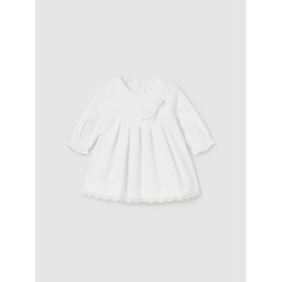 Mayoral Elegáns ruha 2.854 Ekru Regular Fit