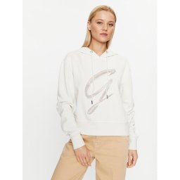 Guess Pulóver W3BQ10 KBKM0 Ekru Regular Fit