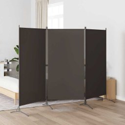 vidaXL antracitszürke 3 paneles paraván 260 x 180 cm