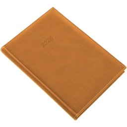 Határidőnapló Bolero P A/5, napi krémszínű lapokkal mustár Realsystem 2027.