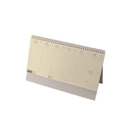 Asztali naptár 320mmx155mm, krémszínű lapokkal álló Realsystem 2027.