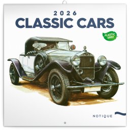 Falinaptár képes lemeznaptár 300x300mm, Classic Cars Realsystem 2027.