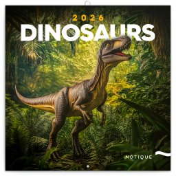 Falinaptár képes lemeznaptár 300x300mm, Dinosaurs Realsystem 2027.
