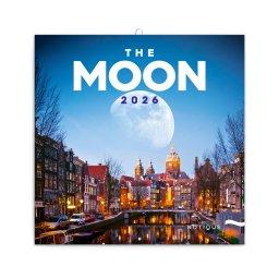 Falinaptár képes lemeznaptár 300x300mm, The Moon Realsystem 2027.