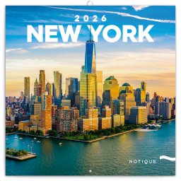 Falinaptár képes lemeznaptár 300x300mm, New York Realsystem 2027.