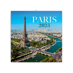 Falinaptár képes lemeznaptár 300x300mm, Paris Realsystem 2025.