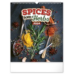 Falinaptár képes 300x340mm Spices and Herbs Realsystem 2024.