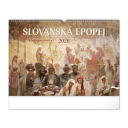 Falinaptár képes 480×330mm The Slav Epic-Alphonse Mucha Realsystem 2027.