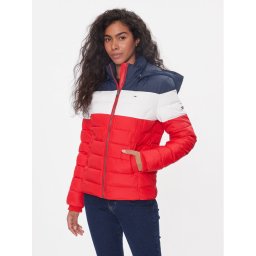 Tommy Jeans Pehelykabát Colorblock DW0DW17257 Színes Slim Fit