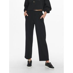 ONLY Szövet nadrág 15235076 Fekete Loose Fit