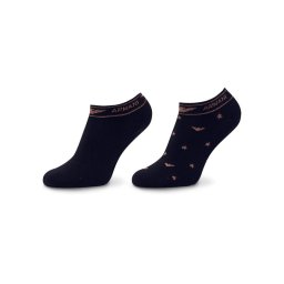 Emporio Armani 2 pár női bokazokni 92307 2F225 00135 Sötétkék