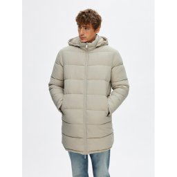 Selected Homme Pehelykabát Cooper 16089959 Bézs Regular Fit