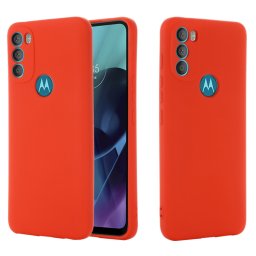 RUBBER Védőburkolat Motorola Moto G71 5G piros