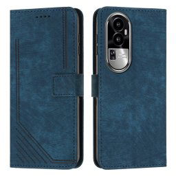 STRIPE pénztárca tok szíjjal Oppo Reno10 5G / Reno10 Pro 5G kék