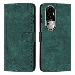 STRIPE pénztárca tok szíjjal Oppo Reno10 5G / Reno10 Pro 5G zöld