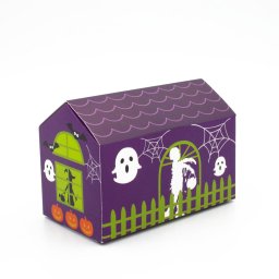 Halloween zokni doboz - szellem házikó