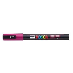 UNI Dekormarker, 0,9-1,3 mm, UNI "Posca PC-3M", fukszia