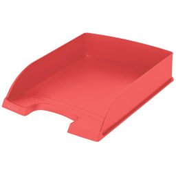 LEITZ Irattálca, műanyag, A4, LEITZ "Recycle", piros
