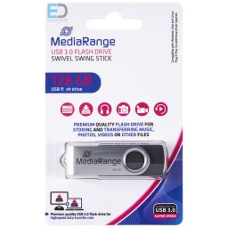 MediaRange USB 3.2 128GB flashdrive, pendrive MR918