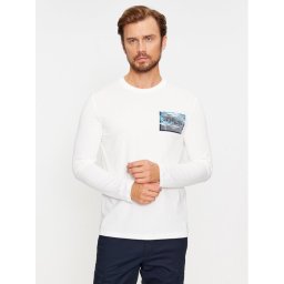 s.Oliver Hosszú ujjú 2135693 Fehér Regular Fit