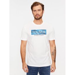 s.Oliver Póló 2135685 Fehér Regular Fit