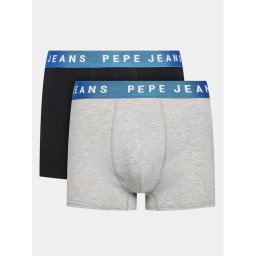 Pepe Jeans 2 darab boxer Logo Tk Lr 2P PMU10963 Fekete